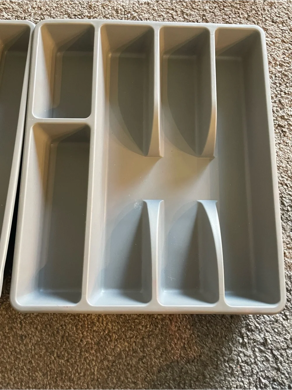 IKEA Light Gray Plastic Cutlery Tray Organizer